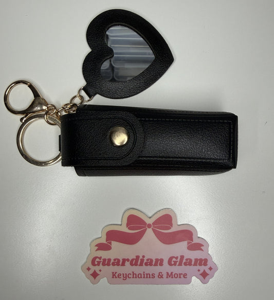 Lipstick Holder with Mirror Keychain