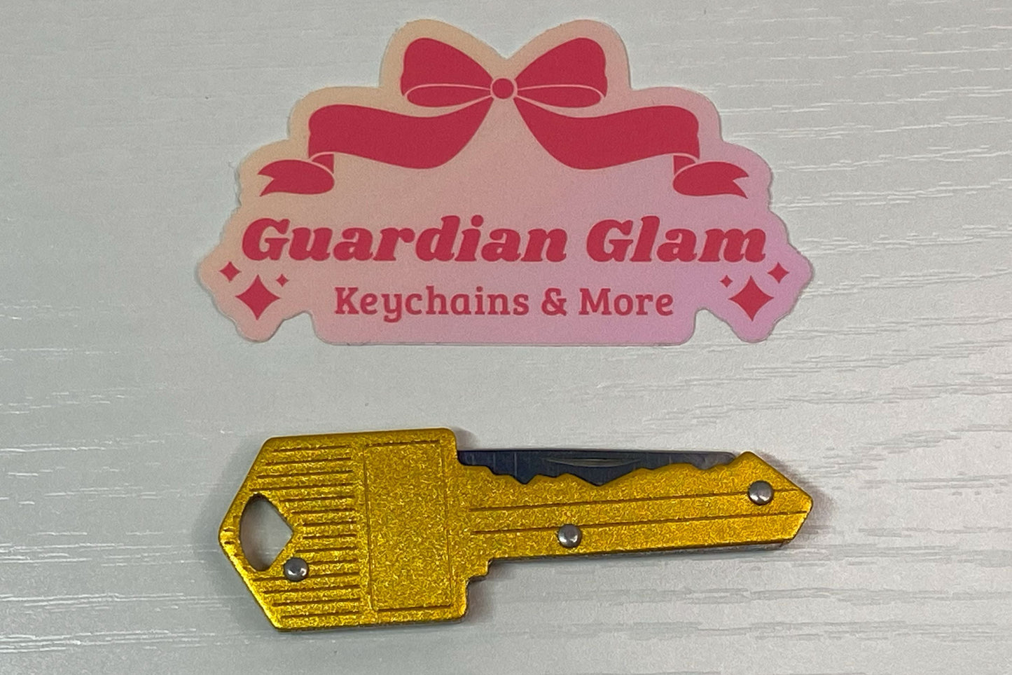 Yellow Gold Keyblade Knife