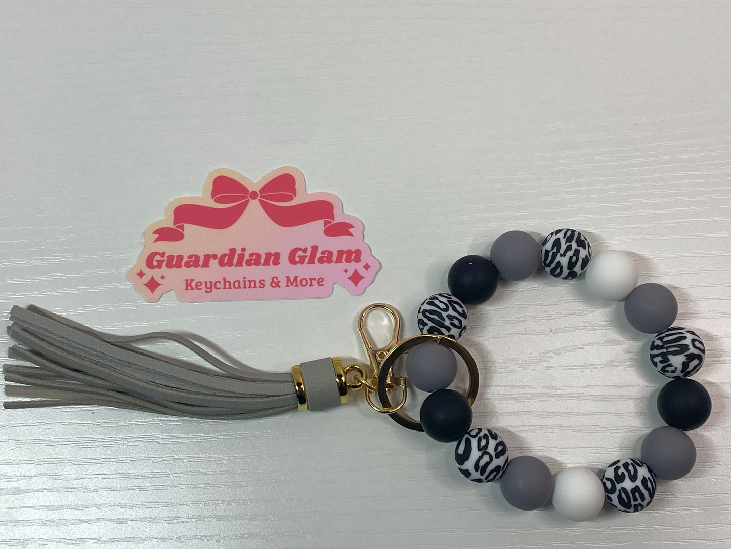 Silicone Beaded Wristlet