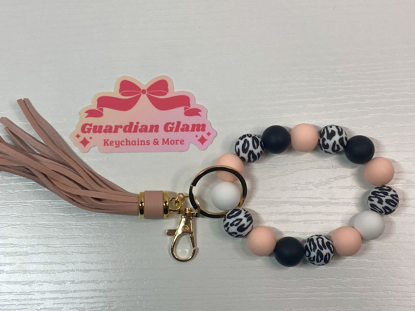 Silicone Beaded Wristlet