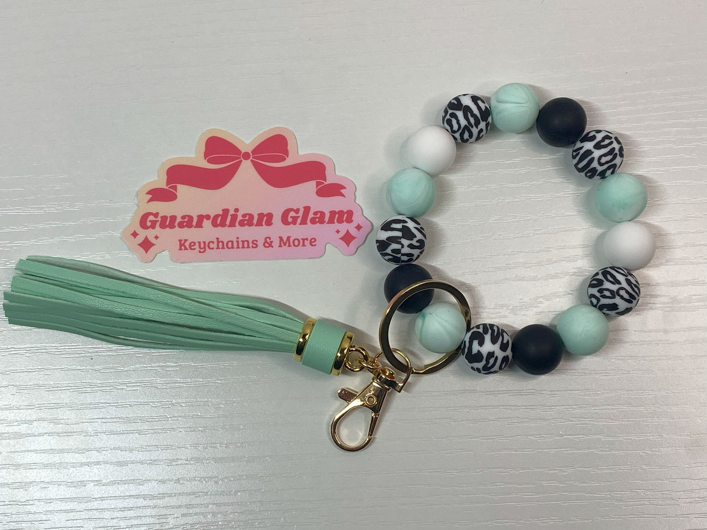 Silicone Beaded Wristlet