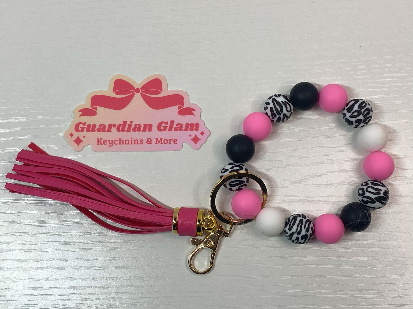 Silicone Beaded Wristlet