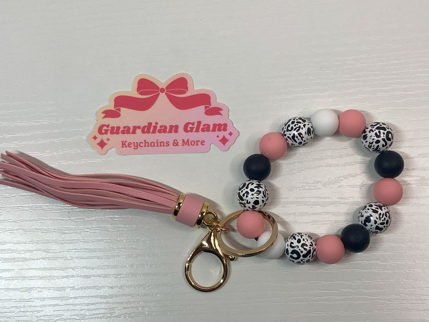 Silicone Beaded Wristlet