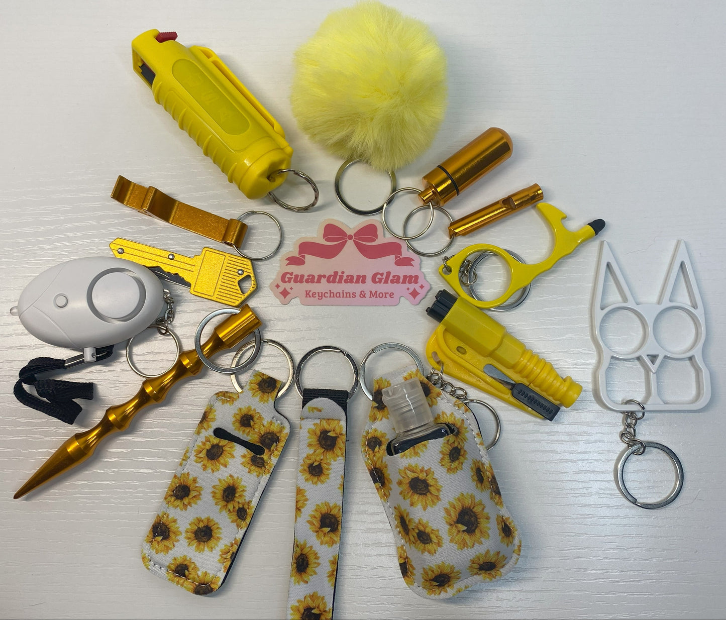 Yellow Sunflower 12 Piece Set 