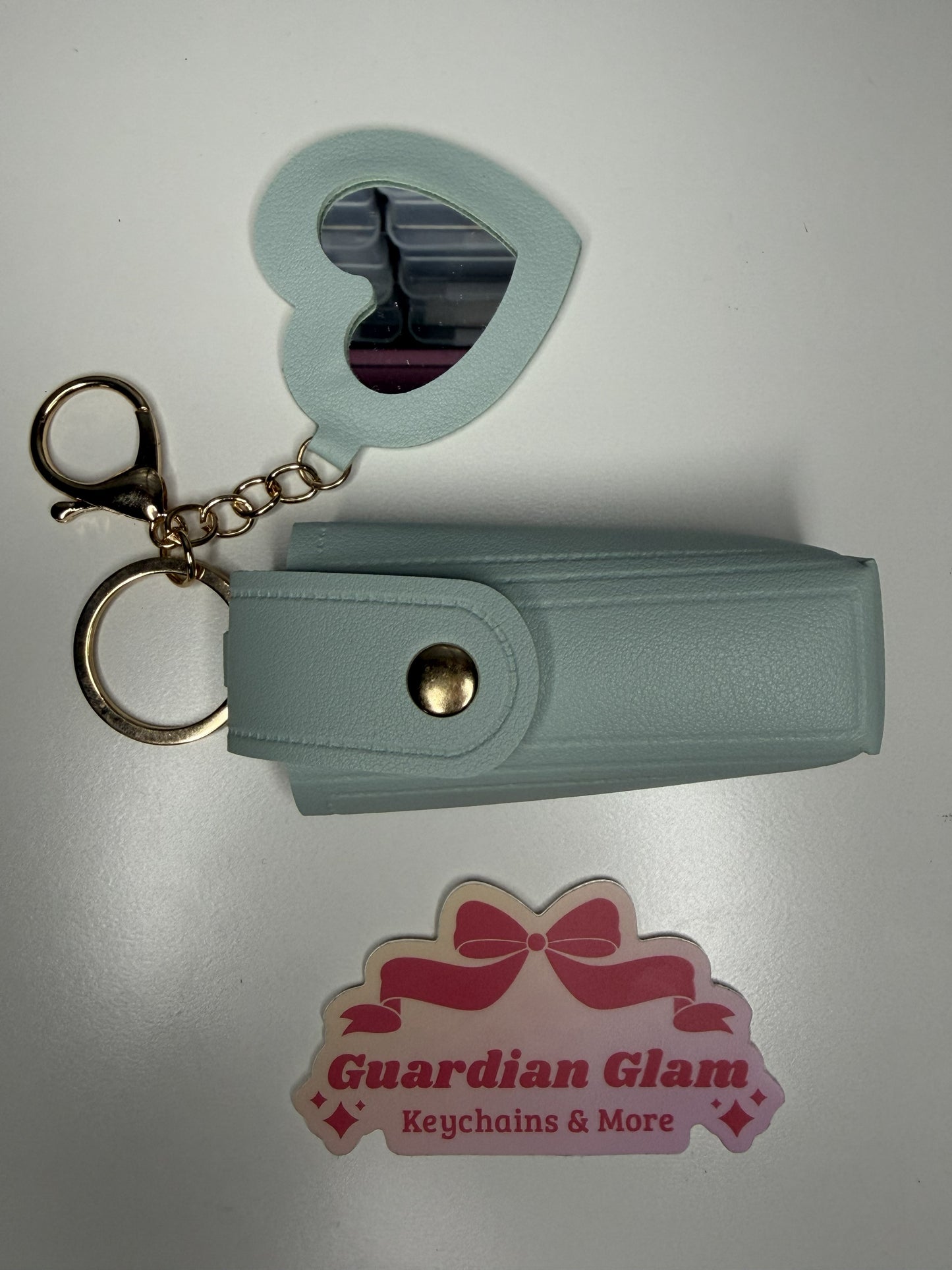 Lipstick Holder with Mirror Keychain